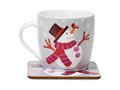 Mug with coaster Snowman