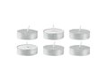 Set of 6 silver tea lights 1
