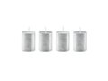 Set of 4 silver candles 1