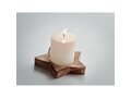 Candle on star wooden base