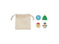 Set of 4 Christmas erasers