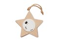 Wooden weed star with lights 5