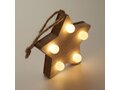 Wooden weed star with lights 1