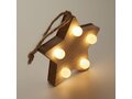 Wooden weed star with lights 1