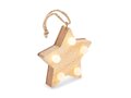 Wooden weed star with lights 4