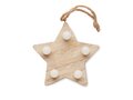 Wooden weed star with lights 3