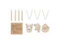 Drawing wooden ornaments set