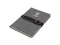 Deluxe hardcover PU notebook A5 with phone and pen holder 7