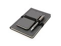 Deluxe hardcover PU notebook A5 with phone and pen holder 6