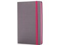 Deluxe fabric notebook with coloured side