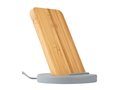 Wireless charging stand from Cement and Bamboo