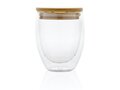 Double wall borosilicate glass with bamboo lid 250ml 2