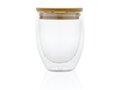 Double wall borosilicate glass with bamboo lid 250ml 2