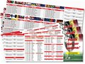 Football world cup flyer with match schedule