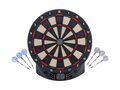 Electronic dartboard with 6 soft tip darts