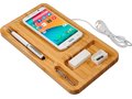 Frame wireless charging desk organizer