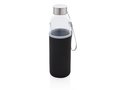 Glass bottle with neoprene sleeve