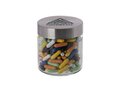 Glass jar stainless steel lid 0,35l with Liquorice sticks