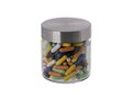 Glass jar stainless steel lid 0,35l with Liquorice sticks 1