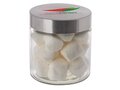 Glass jar stainless steel lid 0,9l with Marshmallows