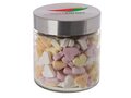 Glass jar stainless steel lid 0,9l with Fruit Hearts