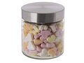 Glass jar stainless steel lid 0,9l with Fruit Hearts 1