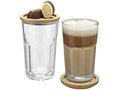 Linden 2-piece glass set with coaster