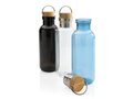 GRS RPET bottle with FSC bamboo lid and handle