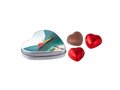 Heart shaped tin with 3 chocolate hearts 1