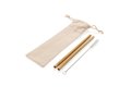 Reusable ECO bamboo drinking straw set 2 pcs