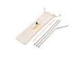 Reusable stainless steel 3 pcs straw set 1