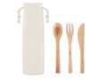 Re-usable bamboo cutlery set 1