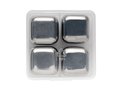 Re-usable stainless steel ice cubes 4pc 2