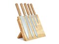 Livoo Set of 5 knives and magnetic holder