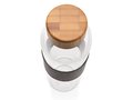 Impact borosilicate glass bottle with bamboo lid 8