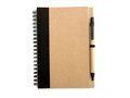 Recycled paper notebook and pen