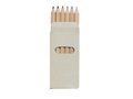 6 coloured pencils in box