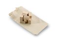 Wooden puzzle in cotton pouch 1