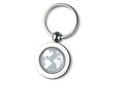 Globe metal key ring