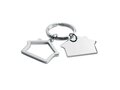 Metal key ring house shape