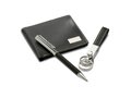Ball pen key ring and wallet