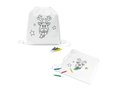 Children's colouring drawstring bag