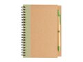 Kraft spiral notebook with pen 9