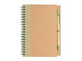 Kraft spiral notebook with pen 9