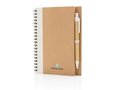 Kraft spiral notebook with pen 24