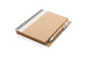 Kraft spiral notebook with pen 20