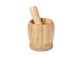 Mortar and pestle crush in bamboo