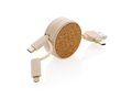 Cork and Wheat 6-in-1 retractable cable