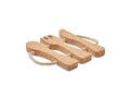 Cutlery shaped cork pot stand