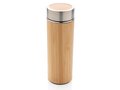 Leak proof bamboo vacuum bottle